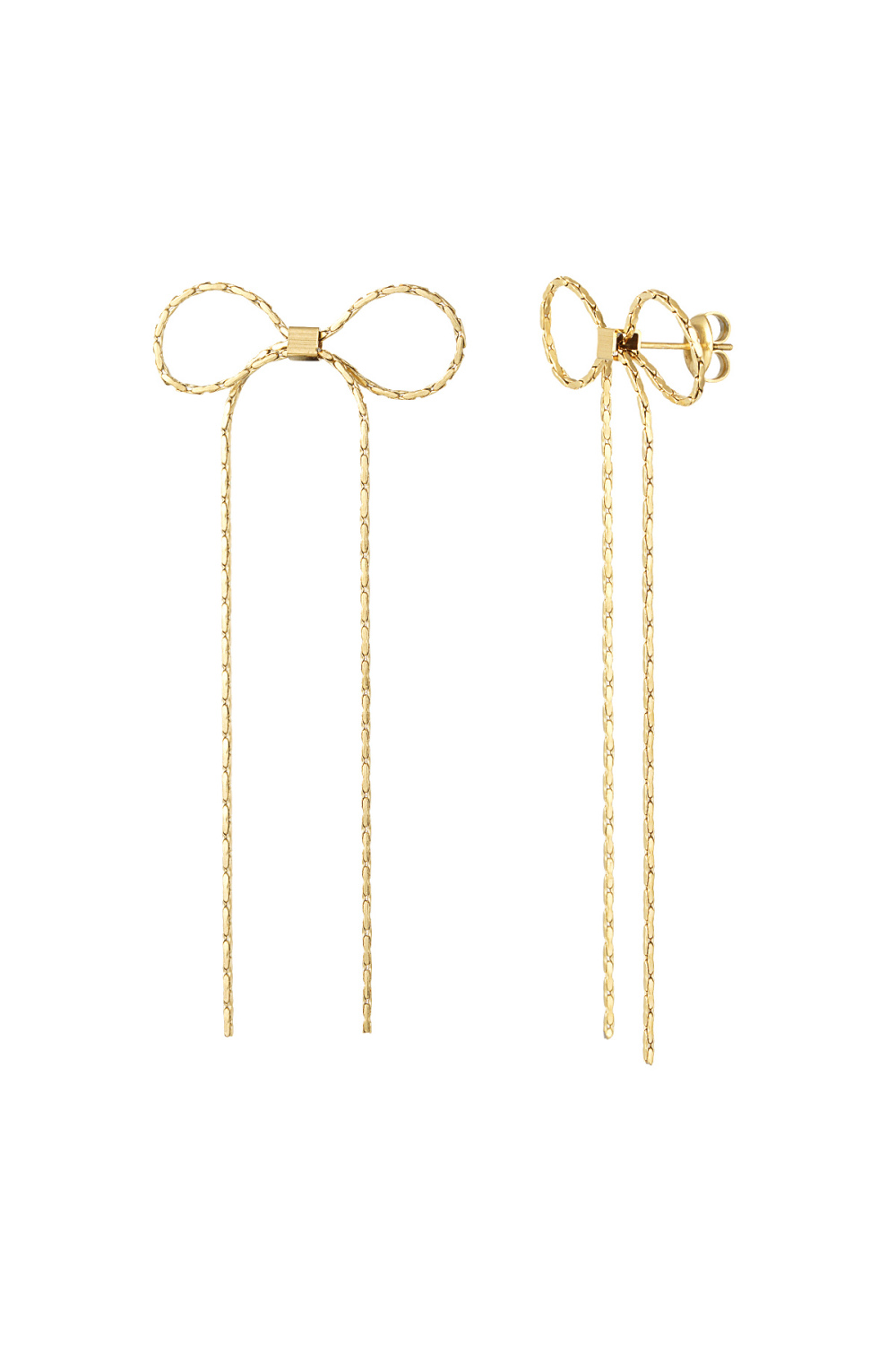 Boucles D'oreilles Beautiful Bows - Doré 