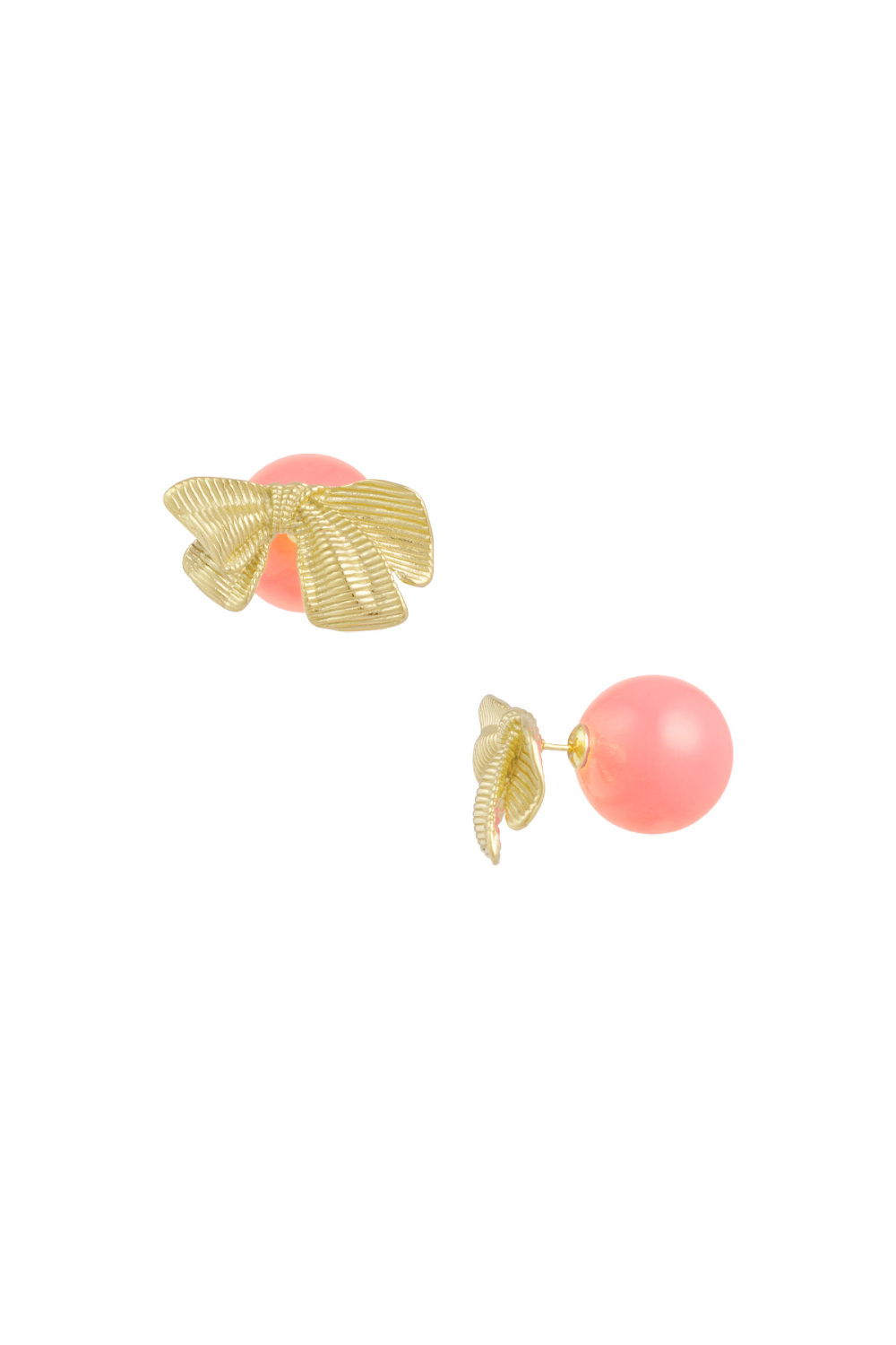 Boucles D'oreilles Clous Noeud Couleur