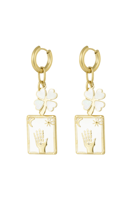 boucles d'oreilles lève la main