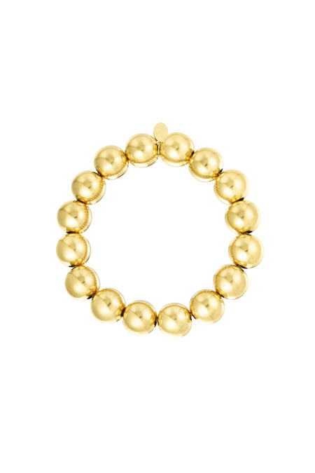 Bracelet gros caractères gras - doré