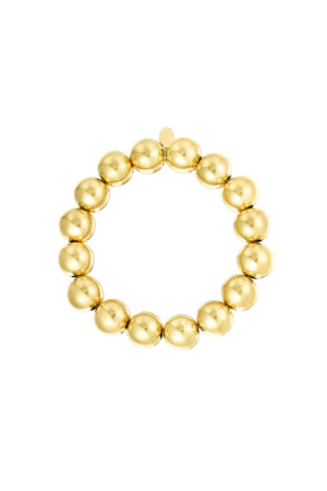 Bracelet Gros Caractères Gras - Doré h5