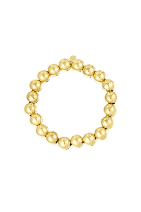 Bracelet moyen caractères gras - doré