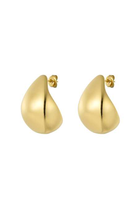 Boucles d'oreilles goutte vintage - dorées