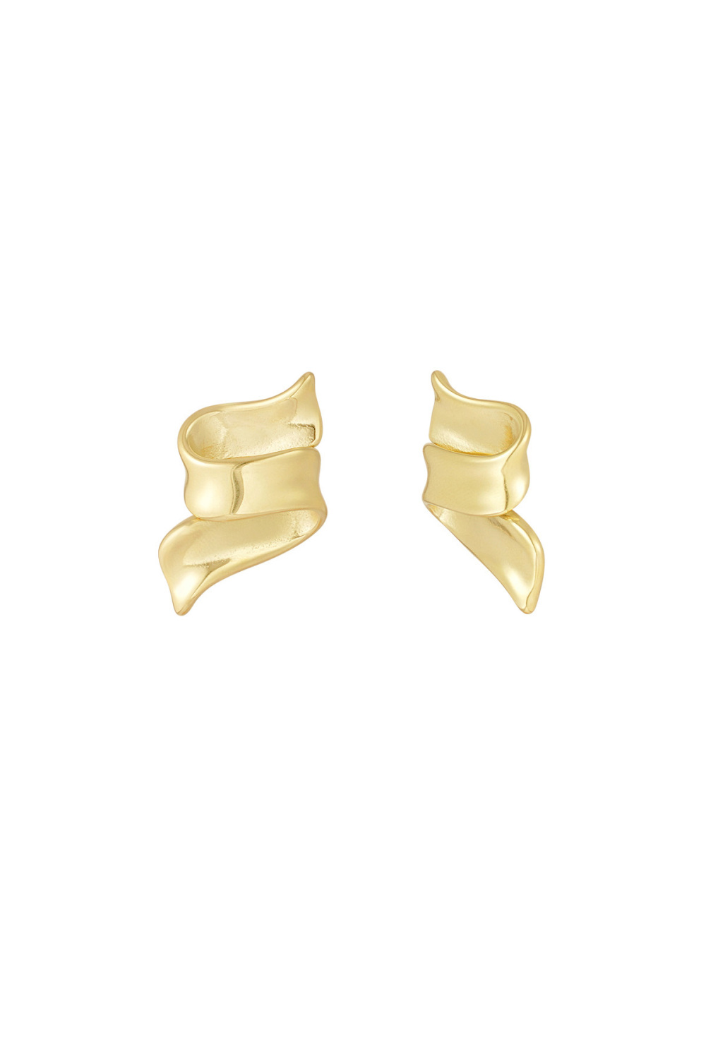 Boucles D'oreilles Slide Swirly - Doré 