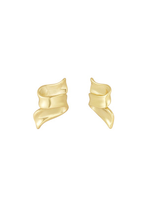 Boucles D'oreilles Slide Swirly - Doré h5 