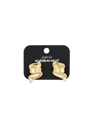 Boucles D'oreilles Slide Swirly - Doré h5 Image3