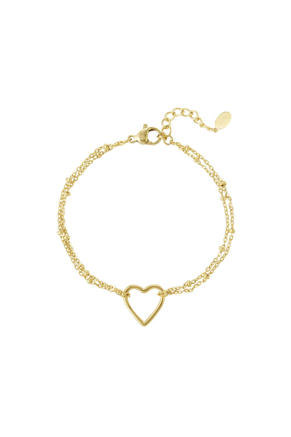 Bracelet Teinte Coeur - Doré