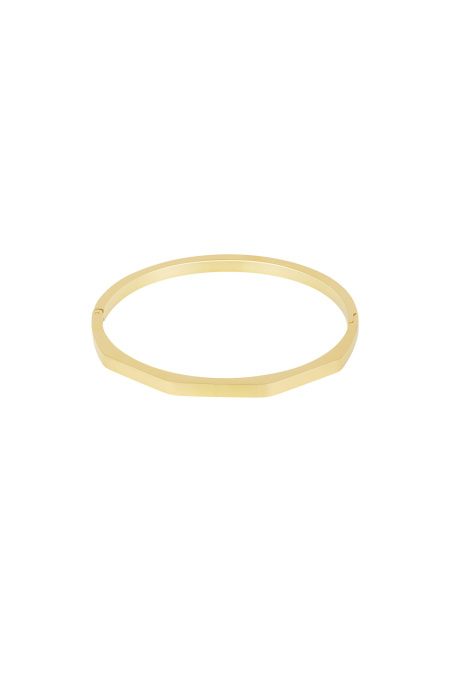 Bracelet esclave en forme - doré