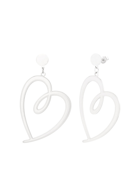 boucles d'oreilles coeur signées
