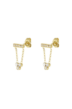 Boucles D'oreilles Fantaisie Foire - Dorées h5