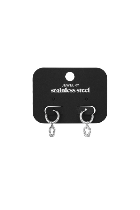 boucles d'oreilles fleur scintillante 2