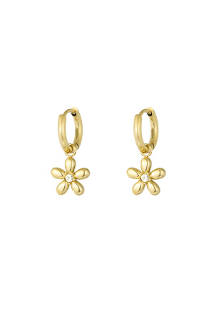 Boucles D'oreilles Marguerite Doo - Doré h5 