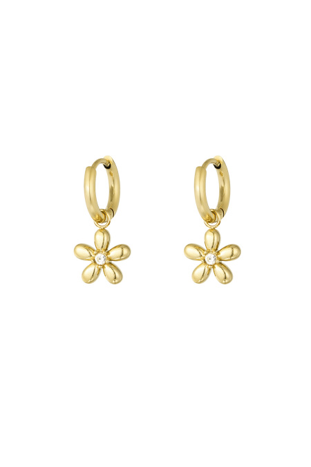 Boucles d'oreilles marguerite doo - doré