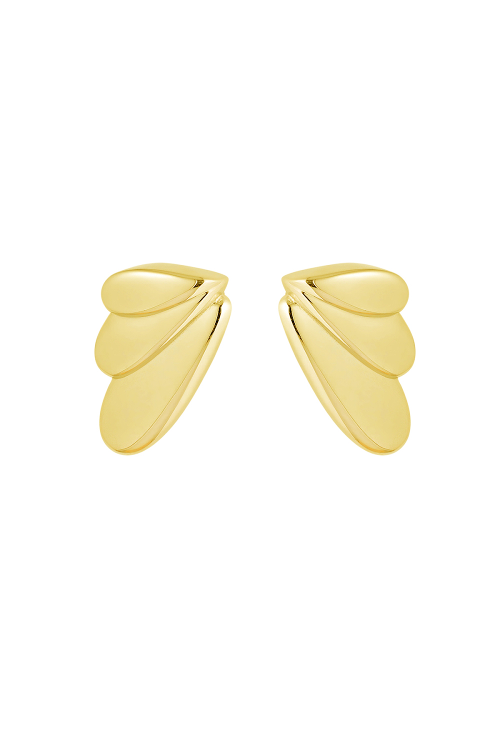 Boucles D'oreilles Ailes D'été - Dorées