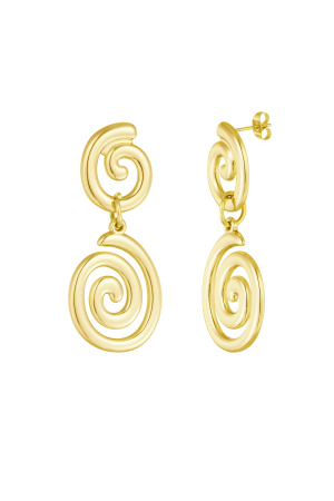 Boucles D'oreilles Vague Tourbillonnante h5 