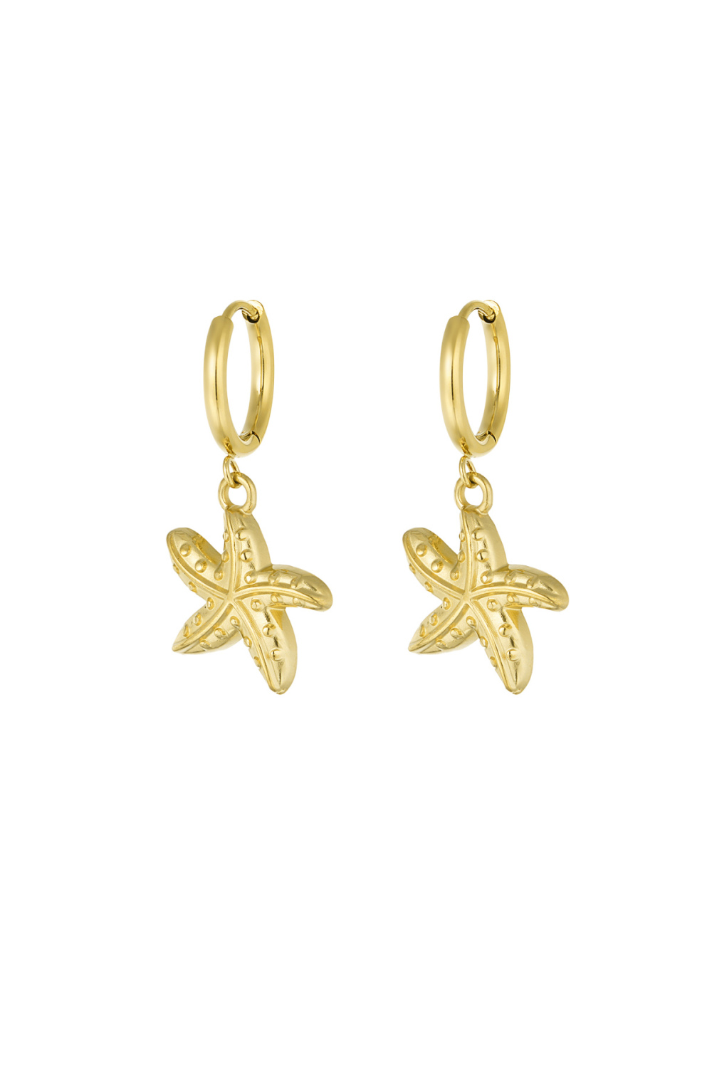 Boucles D'oreilles Spécial Étoile De Mer - Doré 