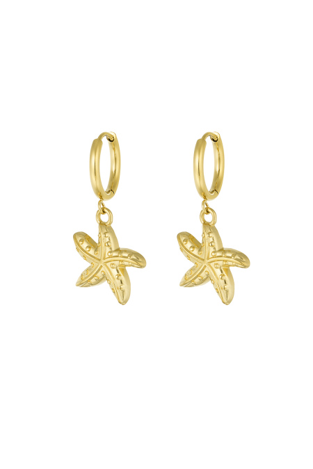 Boucles d'oreilles spécial étoile de mer - doré