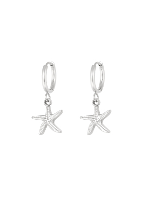 Boucles D'oreilles Simple Étoile De Mer h5 