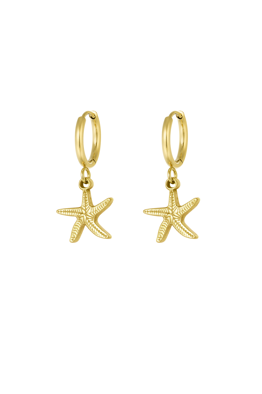 Boucles D'oreilles Simple Étoile De Mer 