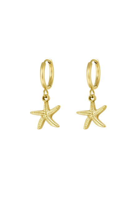 Boucles D'oreilles Simple Étoile De Mer