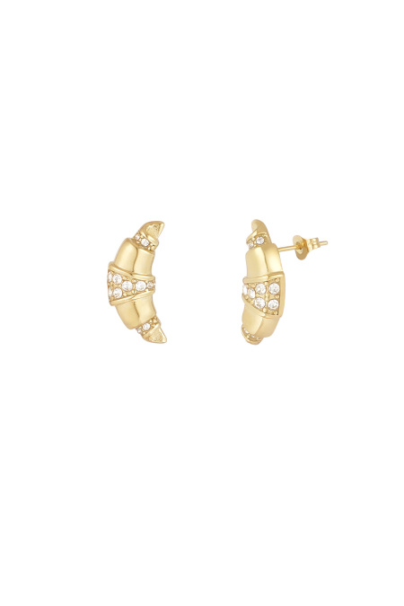 Boucles d'oreilles croissants - doré