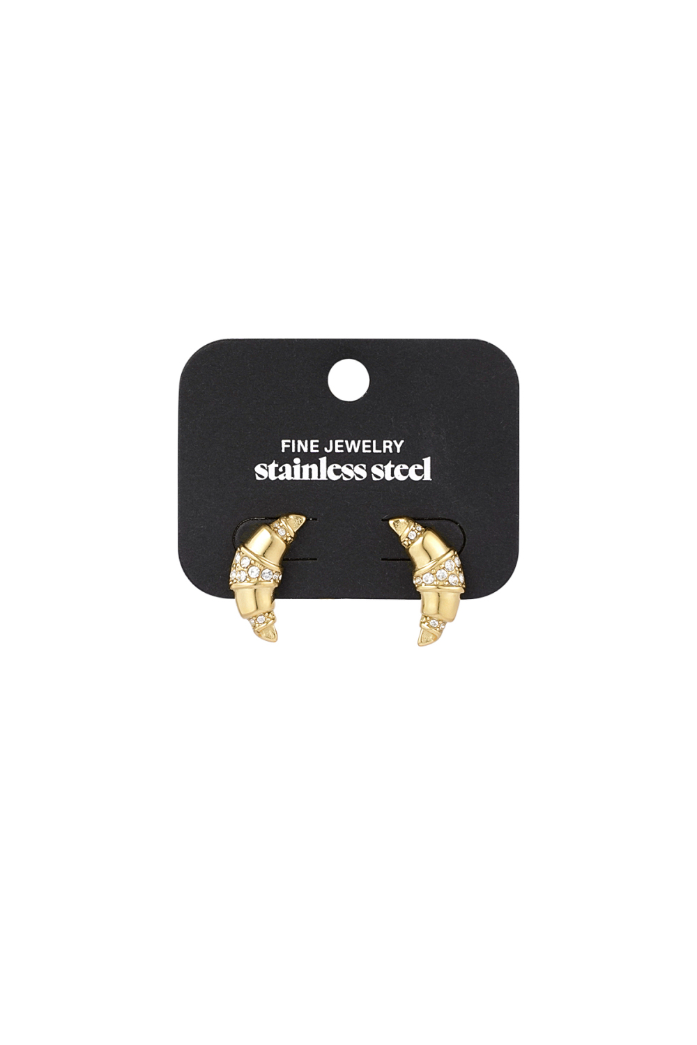 Boucles D'oreilles Croissants - Doré Image3