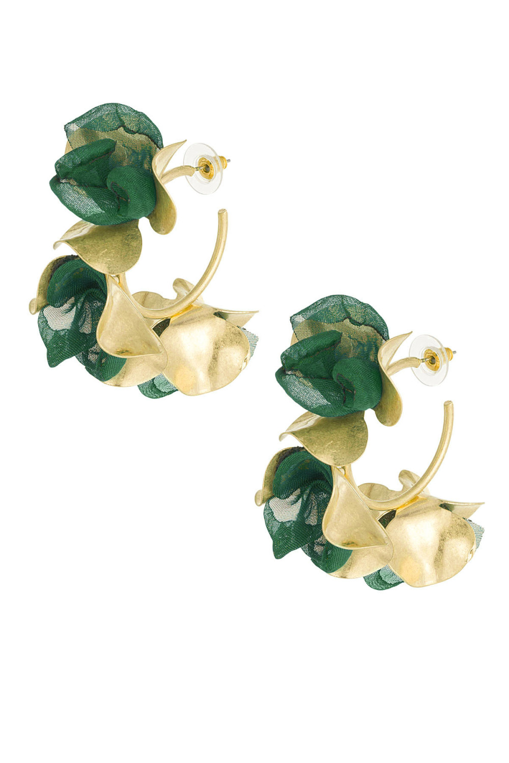 Boucles D'oreilles Fleur D'automne - Marron 