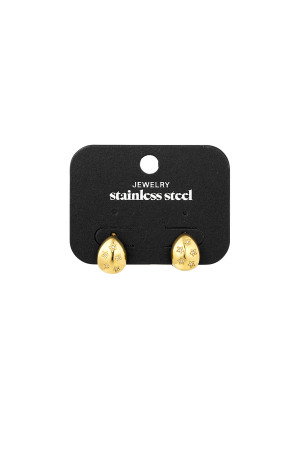 Boucles D'oreilles Étoile Bébé - Doré h5 Image3
