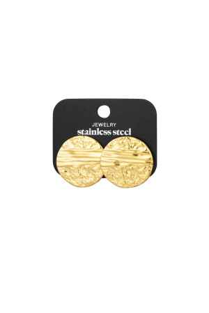 Boucles D'oreilles Structure Élégante Ronde  h5 Image3