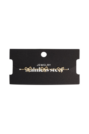 Bracelet Charming Noeuds - Doré h5 Image2