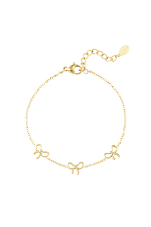 Bracelet Charming Noeuds - Doré h5 
