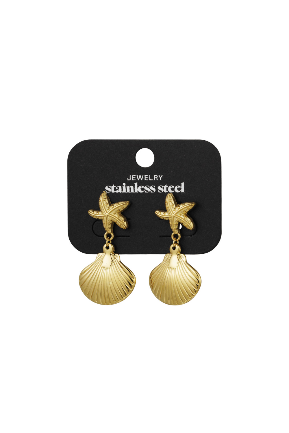 Boucles D'oreilles Élégantes En Acier Inoxydable Image3