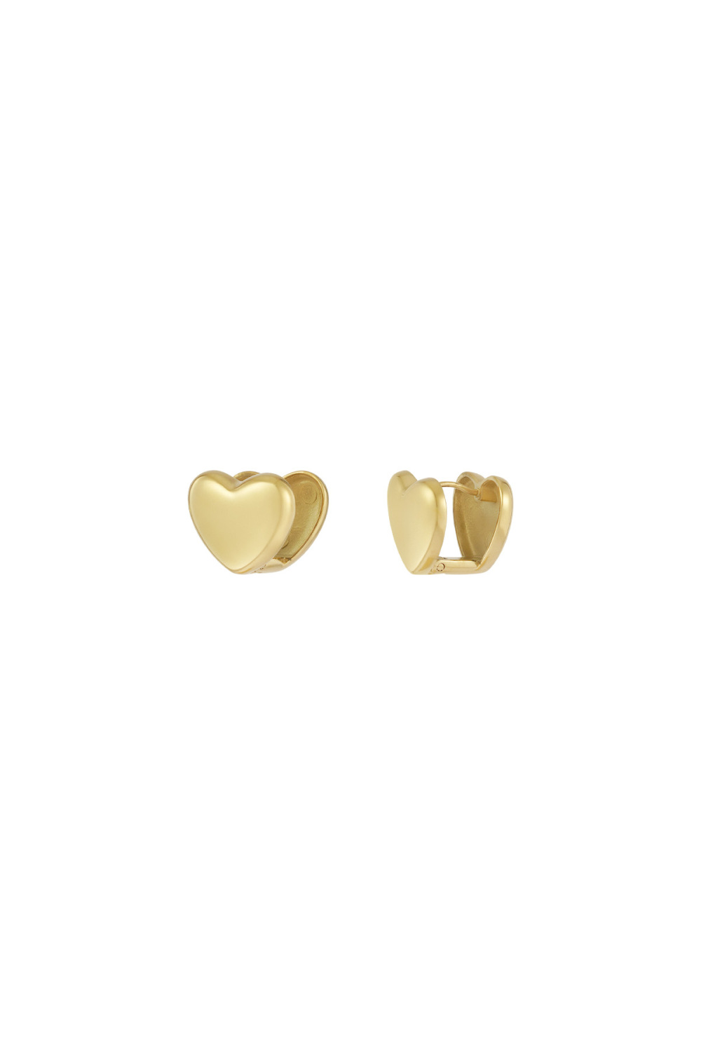 Boucles D'oreilles À Tige Petits Coeurs