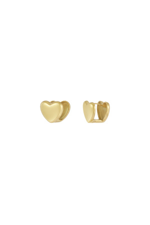 Boucles D'oreilles À Tige Petits Coeurs h5