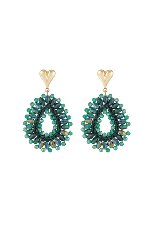 Boucles D'oreilles Love En Perles h5 