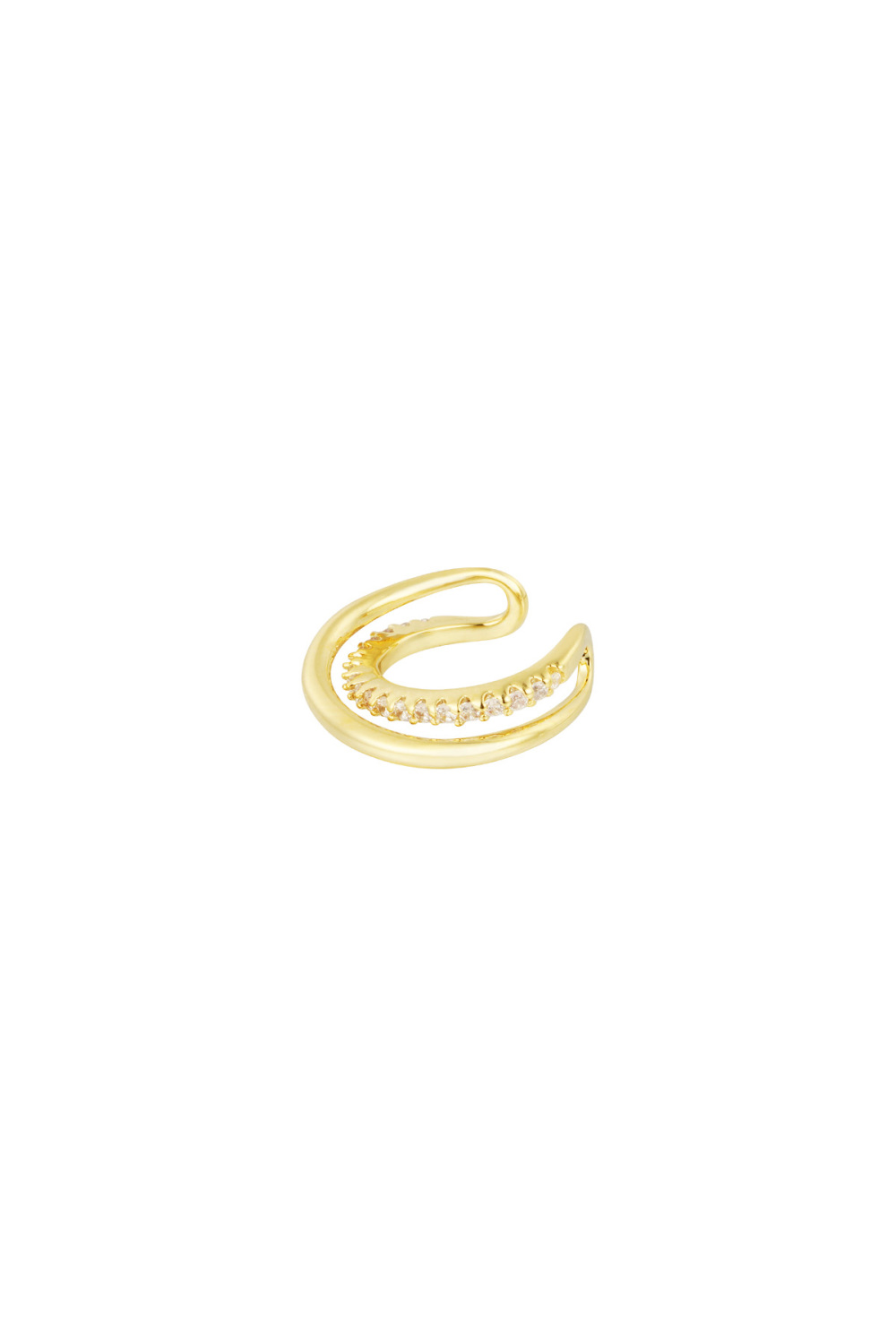 Boucle D'oreille Layered Glam - Doré