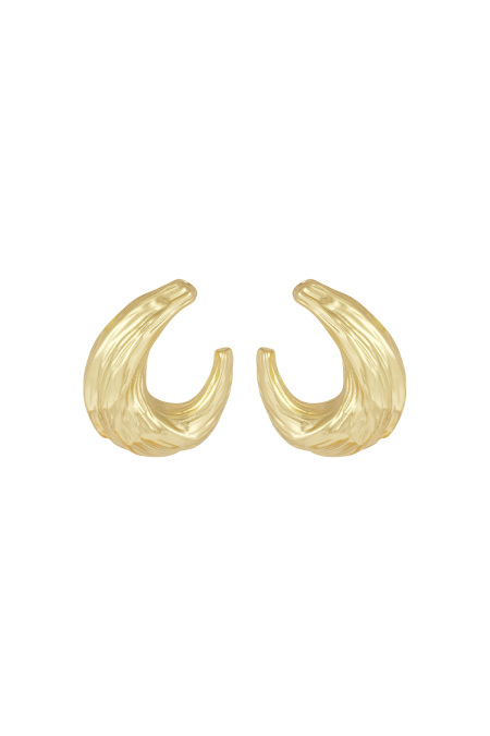 boucles d'oreilles élégantes texturées