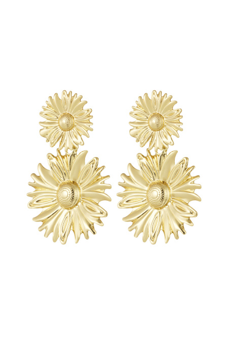 Boucles D'oreilles Bouquet Occupé - Doré