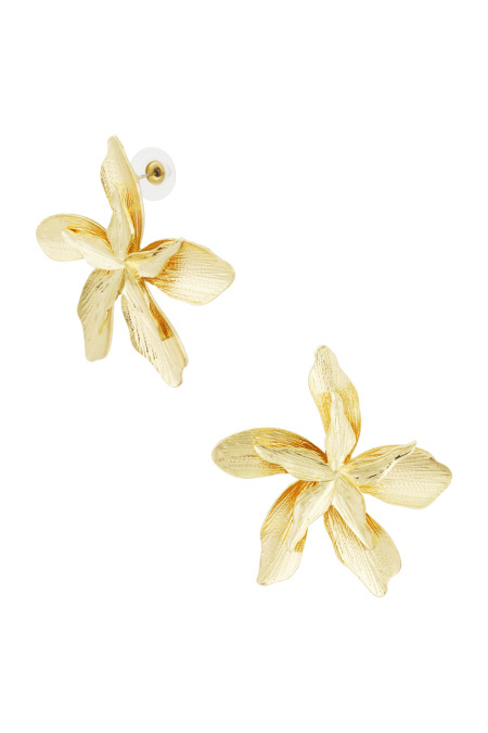 boucles d'oreilles fleur pièce de déclaration