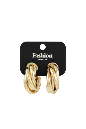 Boucles D'oreilles Créoles Twist & Twirl h5 Image3
