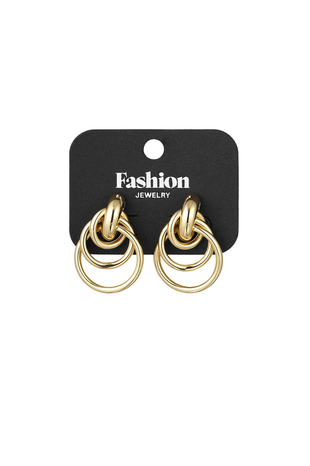 Boucles D'oreilles Cercles Éternels - Doré Image2