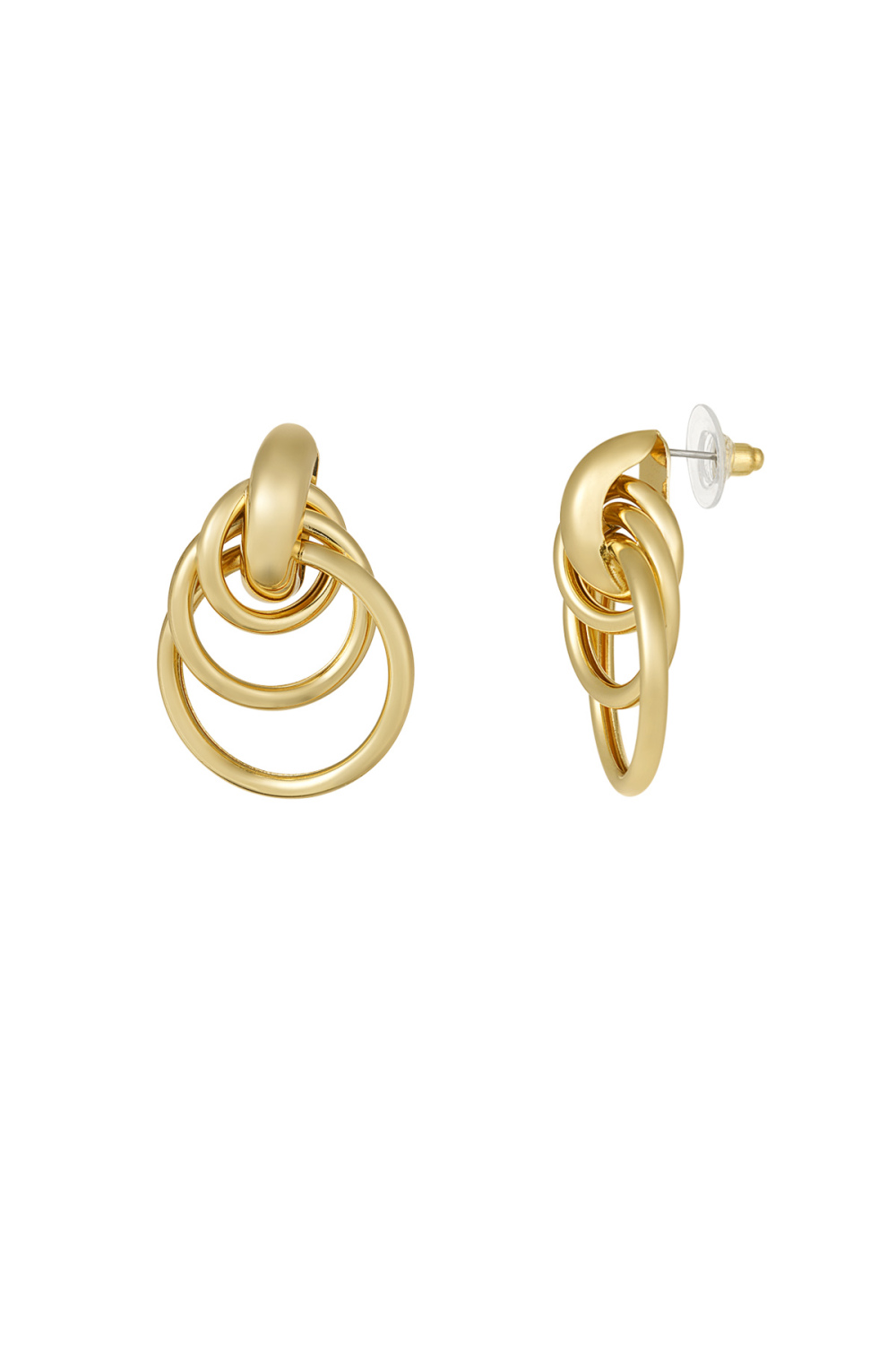 Boucles D'oreilles Cercles Éternels - Doré 