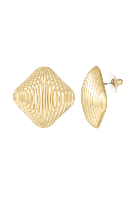 boucles d'oreilles en relief gravées