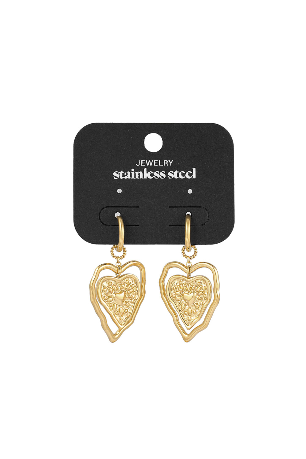 Boucles D'oreilles Coeur Exceptionnelles Image3