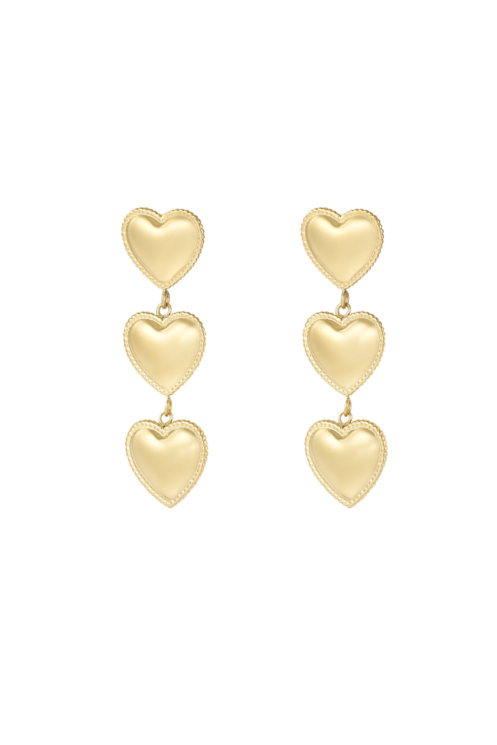Boucles D'oreilles Pile De Coeurs 