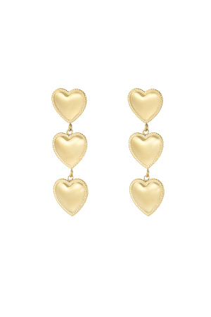 Boucles D'oreilles Pile De Coeurs h5 