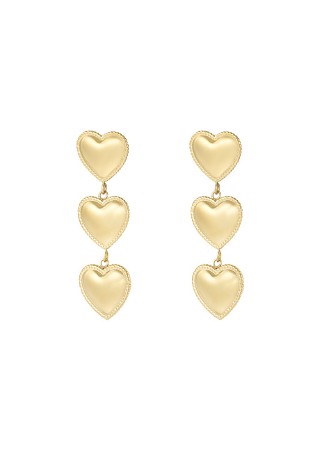 Boucles D'oreilles Pile De Coeurs