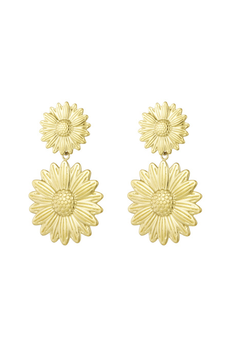 boucles d'oreilles happy sunflower