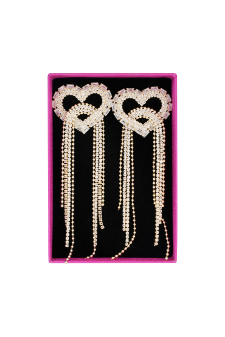 boucles d'oreilles coeur de fête