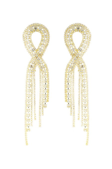 boucles d'oreilles ruban scintillant